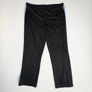 Vintage Prospirit Athletic Pants Sz XL (estimated) Black w Blue Accent Stripes
